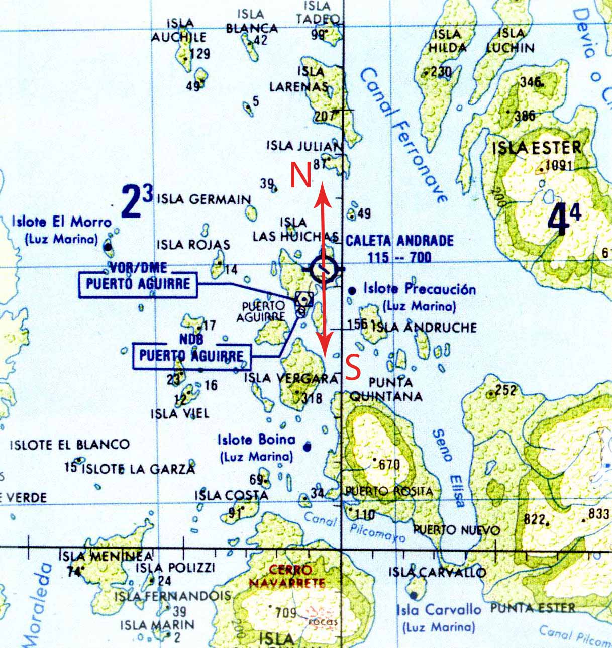 Imagen mapa de referencia Caleta Andrade (PUB) (SCIH)